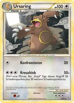 Pokémon-Karte Ursaring 027/095