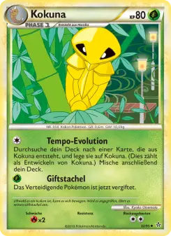 Pokémon-Karte Kokuna 032/095