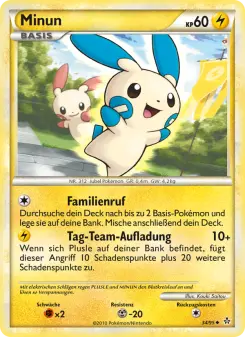 Pokémon-Karte Minun 034/095