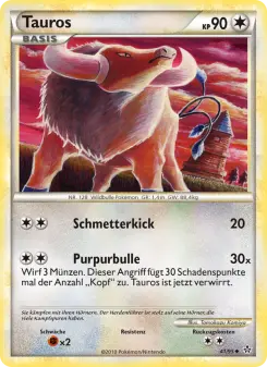 Pokémon-Karte Tauros 041/095