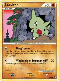Pokémon-Karte Larvitar 050/095