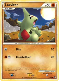 Pokémon-Karte Larvitar 051/095