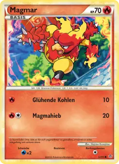 Pokémon-Karte Magmar 052/095