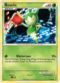 Pokémon-Karte Roselia 061/095