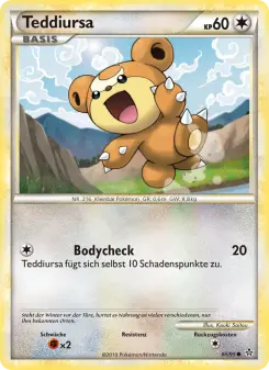 Pokémon-Karte Teddiursa 065/095