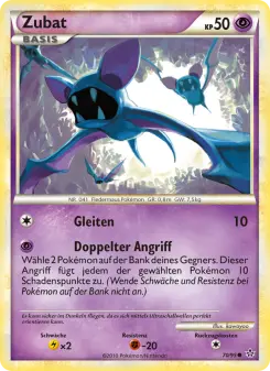 Pokémon-Karte Zubat 070/095