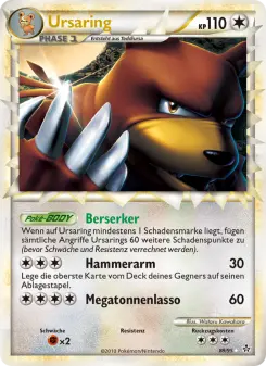 Pokémon-Karte Ursaring 089/095