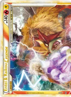 Pokémon-Karte Entei & Raikou LEGENDE 090/095