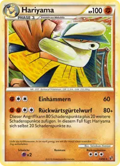 Pokémon-Karte Hariyama 014/090