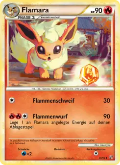 Pokémon-Karte Flamara 026/090