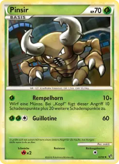 Pokémon-Karte Pinsir 032/090
