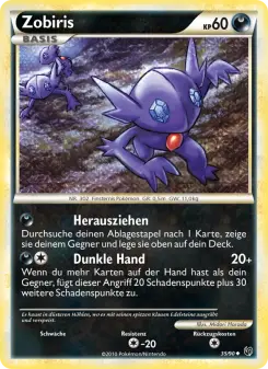 Pokémon-Karte Zobiris 035/090