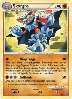 Pokémon-Karte Skorgro 004/090