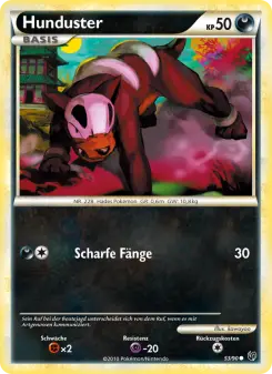 Pokémon-Karte Hunduster 053/090