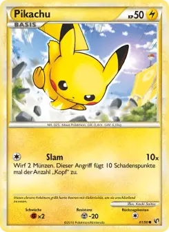 Pokémon-Karte Pikachu 061/090