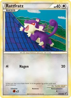 Pokémon-Karte Rattfratz 064/090