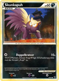 Pokémon-Karte Skunkapuh 069/090