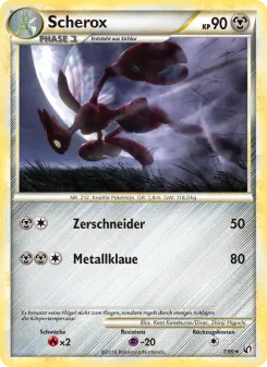 Pokémon-Karte Scherox 007/090