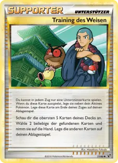 Pokémon-Karte Training des Weisen 077/090