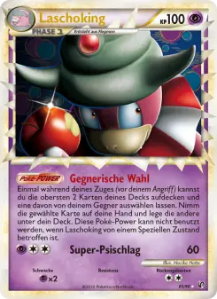 Pokémon-Karte Laschoking 085/090