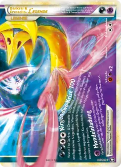 Pokémon-Karte Darkrai & Cresselia LEGENDE 100/102