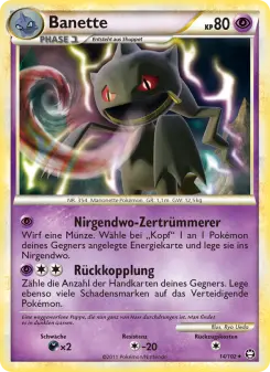 Pokémon-Karte Banette 014/102
