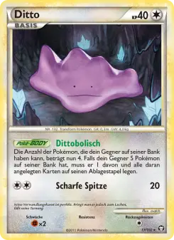 Pokémon-Karte Ditto 017/102