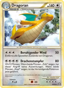 Pokémon-Karte Dragoran 018/102