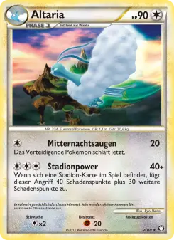 Pokémon-Karte Altaria 002/102