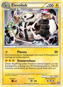 Pokémon-Karte Elevoltek 020/102