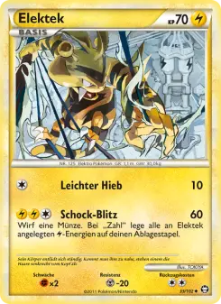 Pokémon-Karte Elektek 033/102