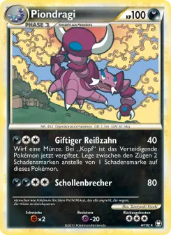 Pokémon-Karte Piondragi 004/102