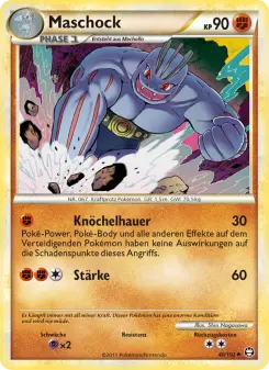 Pokémon-Karte Maschock 040/102