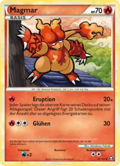 Pokémon-Karte Magmar 042/102
