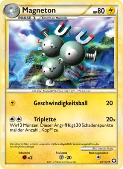 Pokémon-Karte Magneton 043/102