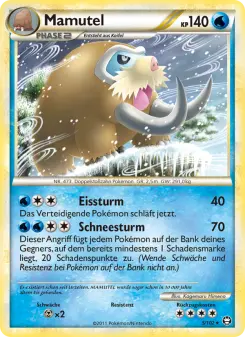 Pokémon-Karte Mamutel 005/102