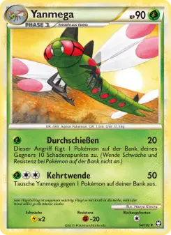 Pokémon-Karte Yanmega 054/102