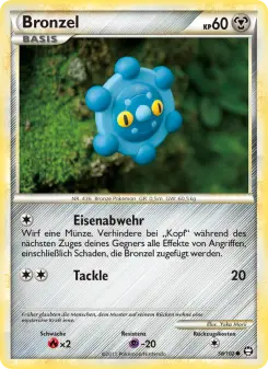 Pokémon-Karte Bronzel 058/102