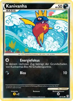 Pokémon-Karte Kanivanha 059/102