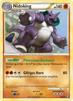 Pokémon-Karte Nidoking 006/102