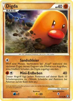 Pokémon-Karte Digda 061/102