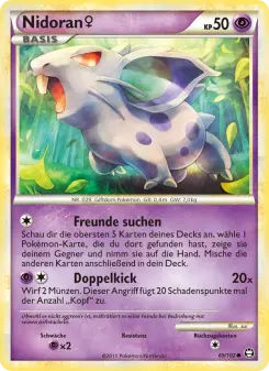Pokémon-Karte Nidoran w 069/102