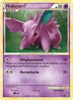 Pokémon-Karte Nidoran m 070/102