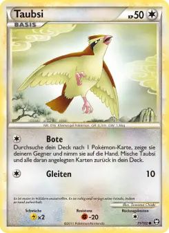 Pokémon-Karte Taubsi 071/102