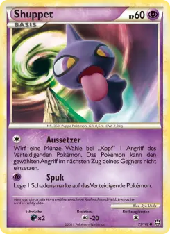 Pokémon-Karte Shuppet 075/102