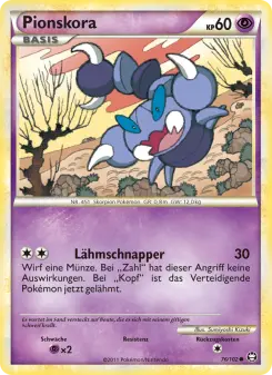 Pokémon-Karte Pionskora 076/102