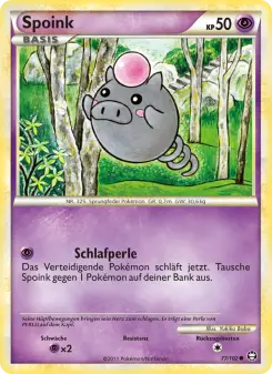 Pokémon-Karte Spoink 077/102