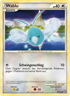 Pokémon-Karte Wablu 078/102