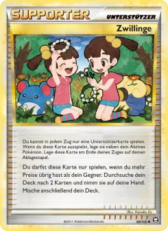 Pokémon-Karte Zwillinge 089/102