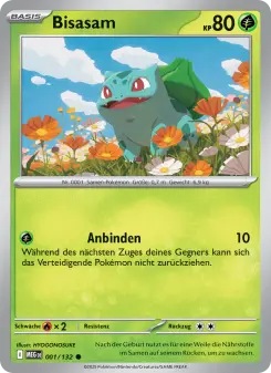 Pokémon-Karte Bisasam 001/132
